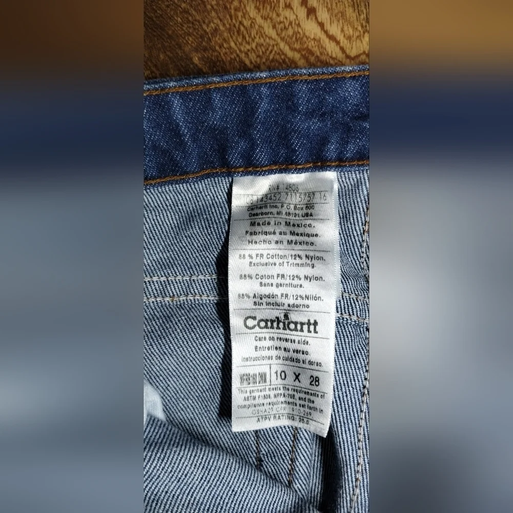 Carhartt Women's Relaxed Blue Jeans Size (10X28)